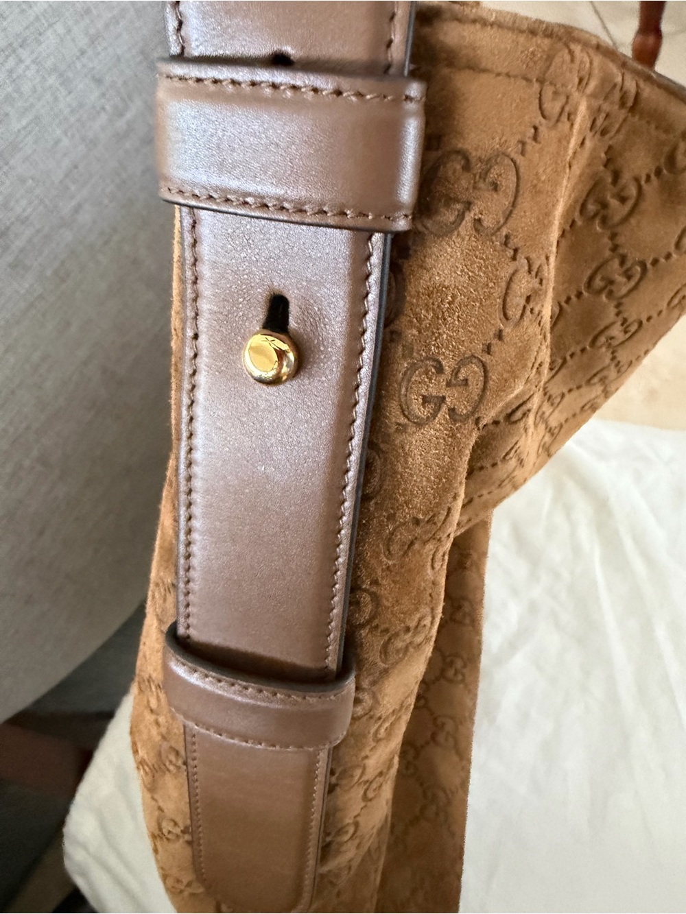 Gucci Beatrix suede maxi GHW 2025 new! - Picture 14 of 16